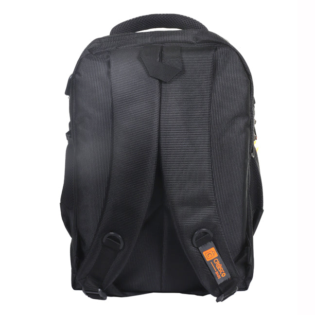 Cresco Black Laptop Backpack – Professional & Durable