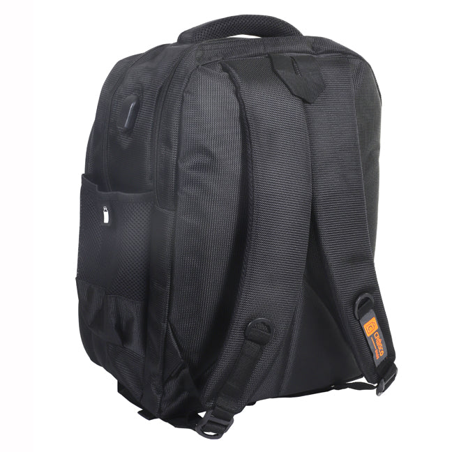 Cresco Black Laptop Backpack – Professional & Durable