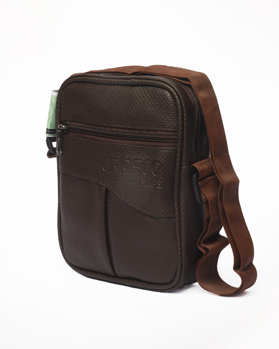 Cresco Compact Leather Sling Bag