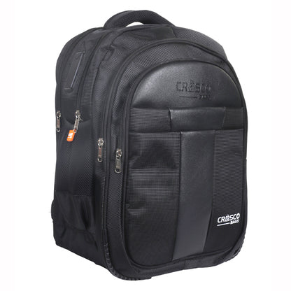 Cresco Black Laptop Backpack – Professional & Durable
